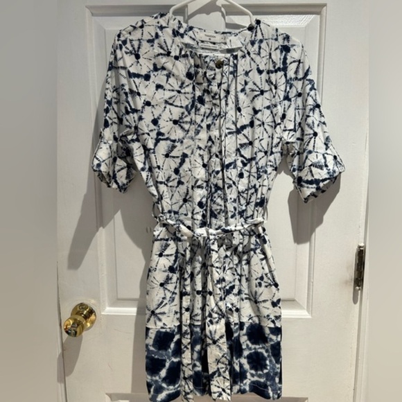 NEW Thakoon x Target Shibori Dress Navy Small 100% Cotton - Picture 3 of 5